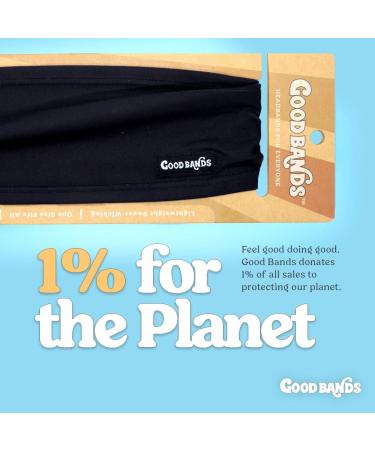 Unisex Sweatband - Moisture-Wicking Headband for Running, Sports, Yoga, and More - Black - Buy Online on GoSupps.com