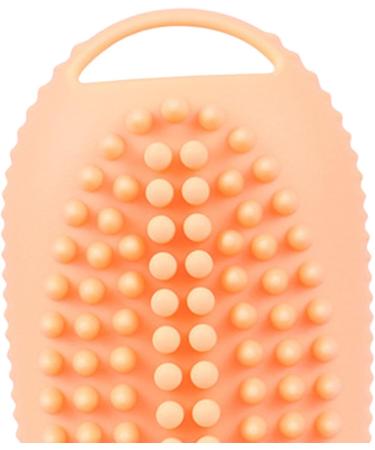 Perfeclan Hair Shampoo Brush & Travel Bottle - Compact Hair Wash Brush for Kids & Adults | 100ml Orange - Buy Online on GoSupps.com