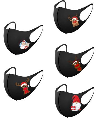 Riou 5-Piece Washable Cotton Mouth Protection Set | Breathable & Dustproof Face Cover for Men & Women - International Shipping Available - Buy Online on GoSupps.com