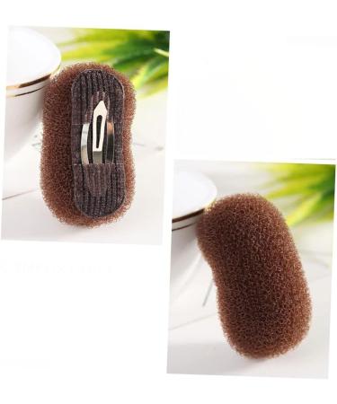 2Pcs Charming Bump It Up Volume Inserts Bump It Up Hair Pads Hair Styling Accessories Do Beehive Hair Base Styling Clip Accessories for Women Lady Girl (Coffee) - Buy Online on GoSupps.com