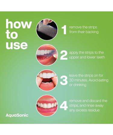 AquaSonic Professional Teeth Whitening Strips - Enamel Safe & Effective Spearmint - Easy to Use Non-Slip Affordable International Shipping - Buy Online on GoSupps.com
