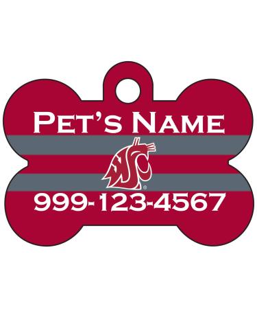 Washington State Cougars Pet Id Dog Tag | Officially Licensed | Personalized for Your Pet