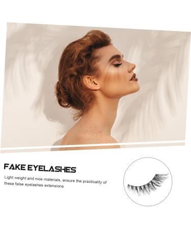minkissy 5 Pairs False Lashes Fake Eyelashes Lash Strip Eye Lash Extension Bulk Eyelashes Bulk Lashes Eyelashes Natural Look False Eyelashes Transparent Stem Artificial Fiber Cosmetics - Buy Online on GoSupps.com