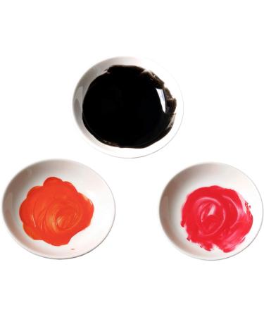 Honbay 10PCS Plastic White Round Watercolor Paint Palette - Small Dipping Bowls for Painting and Cooking - Buy Online on GoSupps.com