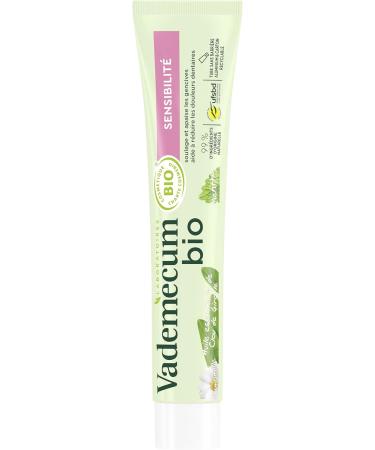 Vademecum Sensitivity Toothpaste with Mint and Clove Essential Oil Certified Organic 99% Natural Ingredients 75ml - Buy Online on GoSupps.com