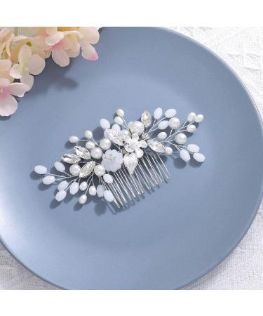 Yean Opal Crystal Wedding Hair Comb - Bridal Hair Accessory for Women and Girls - Buy Online on GoSupps.com