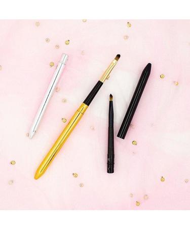 Professional Metal Handle Lip Gloss Makeup Brush Portable Retractable Adjustable With Cosmetic Brush Lipstick Tools Protect - Buy Online on GoSupps.com