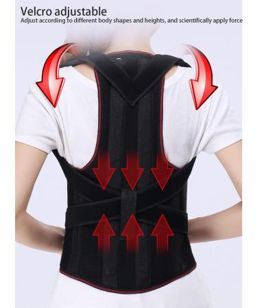 Adjustable Back Bandage for Men Women & Children - Complete Lumbar Support for Back Pain Relief | Black Medium - Buy Online on GoSupps.com