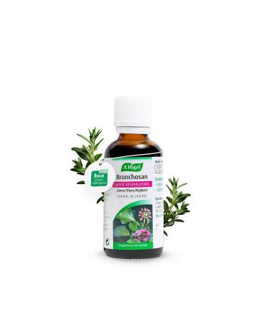 A.VOGEL - Bronchosan - Targeted actions for respiratory health antibacterial activity - Food supplement based on plant extracts: Ivy Thyme Licorice - Bottle 50 ml - Swiss Laboratory