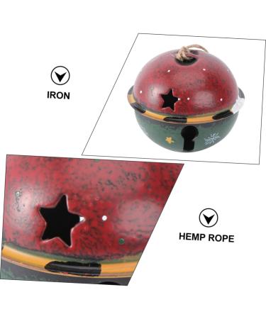 Zerodeko 1pc Christmas Tree Bells Christmas Decorations Metal Decor Xmas Tree Ornament Hanging Bell 8 Cm Red 10X10CM - Buy Online on GoSupps.com