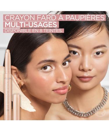 L'Or al Paris - Multi-Use Eyeshadow Pencil - Comfortable Gel Formula - Long Lasting Up to 20H - Luminous Finish - Paradise Shadow Stick - Color: 105 Mesmer Gold - 1.4 g - Buy Online on GoSupps.com