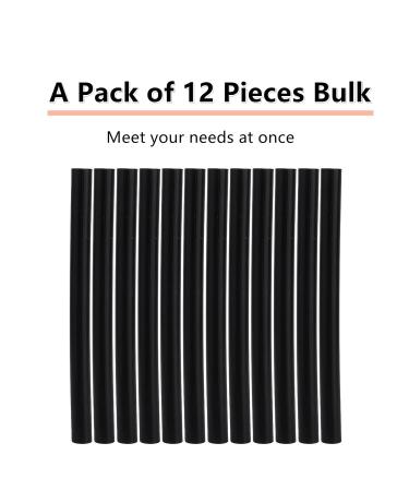 Hot Melt Glue Stick Set of 12 Professional Hair Extensions Keratin Gun Bond Stick Glue Hair Extension Wig Hot Melt Glue Stick Stickers Hair Styling Tool(Nero) - Buy Online on GoSupps.com