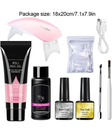 LOUMMRCY Polygel Nail Kit - Complete 8 Piece Starter Set for Beginners | DIY French Nail Art & Manicure at Home - Buy Online on GoSupps.com