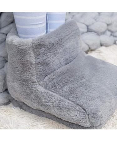 Starnearby Electric Foot Warmer - Fluffy Soft Adjustable Temperature Overheat Protection - Washable Heating for All Shoe Sizes (Gray) - Buy Online on GoSupps.com