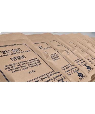 Organic Vegan Fluoride Free Tooth Powder Peppermint Flavor - Zero Waste 6 Month Supply | Natural Whitening | Stronger Teeth - Plastic-Free Shipping - Buy Online on GoSupps.com