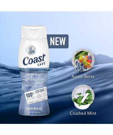 Coast CARE Arctic Blast Body Wash - 18oz (Pack of 6) | Arctic Berry & Crushed Mint - Buy Online on GoSupps.com