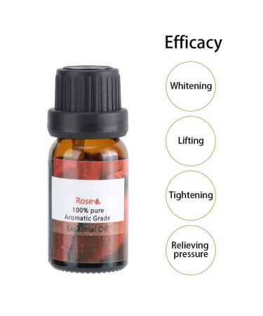 10 ml Rose Aromatherapy Essential Oil - Stress Relief Body Care & Massage Oil for Relaxation - Buy Online on GoSupps.com