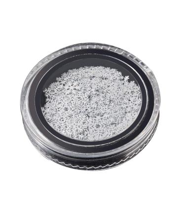 Conijiwadi Shinny Ultra-Thin White Snowflake Pattern Nail Art Tip Sticker Women Decal Manicure DIY Tool