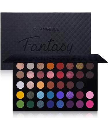Colorful Eyeshadow Palette - 40 Shades Matte Shimmer Metallic Eye Shadow - Professional Highly Pigmented Makeup Contour - Warm Natural Bronze Smoky Cosmetic - Buy Online on GoSupps.com