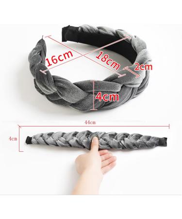 scicent Headbands for Girl's Hair Velvet Girls School Headband Fashion No Slip Head Band Hair Band hair Accessories for Women Girls Hair Accessories - Orange - Buy Online on GoSupps.com