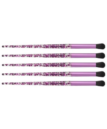 5-Piece Purple Handles Makeup Brushes Set - Eye Shadow & Concealer Beauty Tools for Flawless Makeup - Buy Online on GoSupps.com
