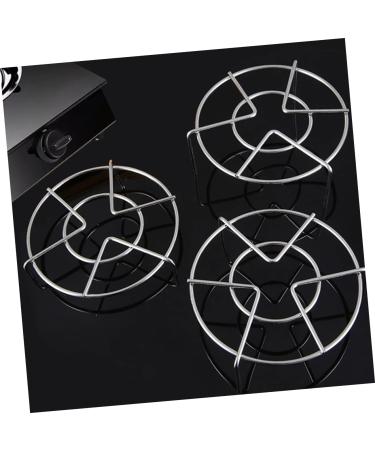 PRETYZOOM 2pcs Stainless Steel Tripod Pan Steam Stand Stove Stand Rack Kitchen Steaming Stand Triangle Shelf - Buy Online on GoSupps.com
