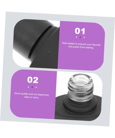  ARTSEWPLY 10 Pieces Bottle Nail Polish Nail Gel Builder Holder For Nail Polish Refillable Nail Polish DIY Nail Couture Gel Nail Polish Package Nail Bottles Para Plastic P.p Black - Buy Online on GoSupps.com