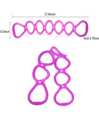 7 Rings Stretch Exercise Band - Yoga & Fitness Band for Home Workouts Physical Therapy | Pink Exercise Bands - Buy Online on GoSupps.com