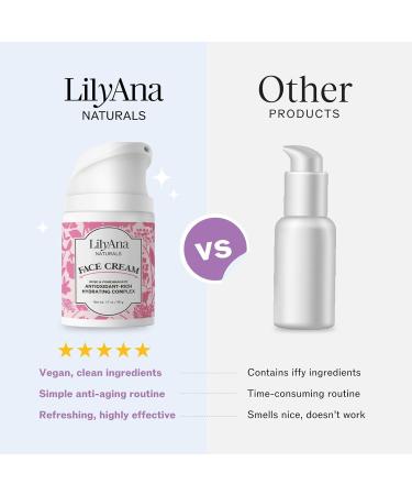 LilyAna Naturals Face Cream 1.7oz and Vitamin C Serum 1oz Bundle - Buy Online on GoSupps.com