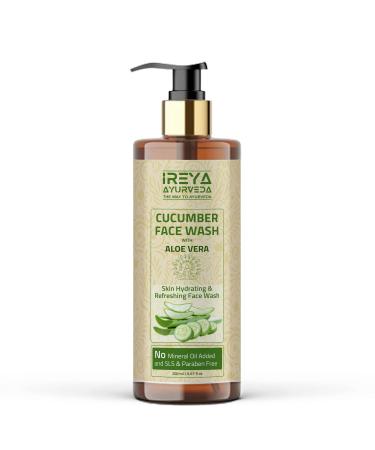 Cucumber Face Wash 200ml with Aloe Vera Face Wash for men and women Made With Cucumber extract & Aloe vera gel.Pure Vegan Natural Cruelty Free by Ireya Ayurveda