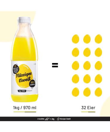 Farma Bia ka 100% Liquid Protein | High-Quality Liquid Egg White for Protein-Rich Diet - 5820ml (6x1kg) - International Shipping Available - Buy Online on GoSupps.com