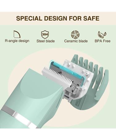 Waterproof Rechargeable Bikini Trimmer for Women - Electric Razor for Hair Removal with Ceramic Blades - Wet & Dry Use - Green - Buy Online on GoSupps.com