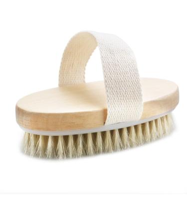 ULTNICE Wooden Body Brush - Natural Bristles Massage Brush for Spa & Exfoliation | Eco-Friendly Bath Tool - Buy Online on GoSupps.com