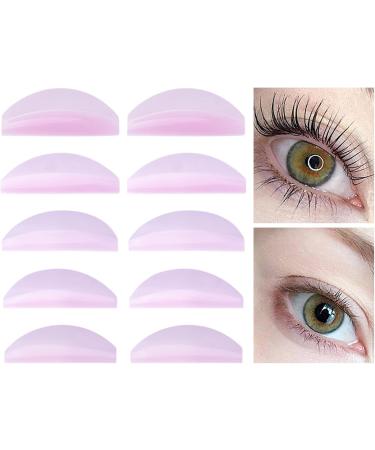 Eyelash Holder Pads - 5 Pairs Skin-Friendly Eye Lash Lift Tools | Reusable Silicone Lash Lift Supplies Under Eye Lash Lift Pad for Beautiful Eyebrows - Buy Online on GoSupps.com