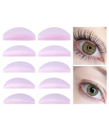 Lash Lift Pads | 5 Pairs Reusable Silicone Eyelash Pad | Reusable Silicone Lash Lift Supplies Under Eye Lash Lift Pad for Beautiful Eyebrows