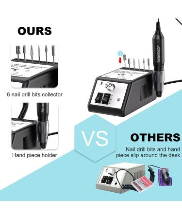 JIASHENG Professional 20000rpm Electric Nail Drill Machine for Salon Use - Black - Buy Online on GoSupps.com