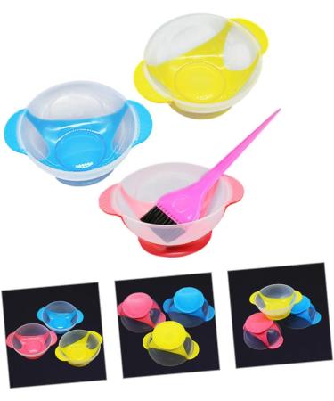 HONMEET 1 Set Hair Dye Bowl Hair Dye Brush Hair Dyeing Bowl for Salon Hair Dyeing Hair Dyeing Bowl Hair Dyeing Bowl and Brush Hair Coloring Brush and Bowl Plastic - Buy Online on GoSupps.com