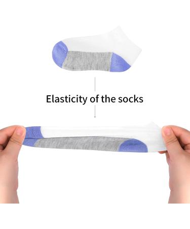 BOOPH 12 Pairs Kids Ankle Socks | Boys Girls Low Cut Half Cushion Athletic Socks | Multi1 | 6-8 Years - Buy Online on GoSupps.com