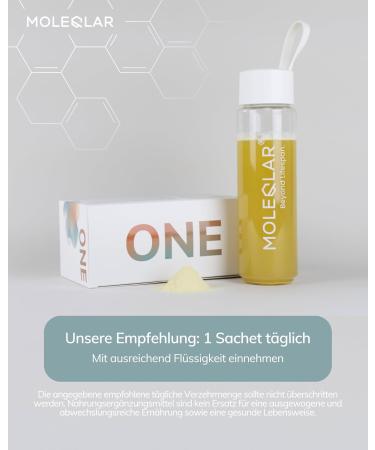  MoleQlar ONE Complex 30 Sachets All-in-One Fundamental Formula Supplement with molecules vitamins and minerals for longevity Just one sachet per day (30 sachets lemon) - Buy Online on GoSupps.com