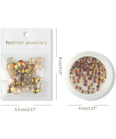 FEIlei 30Pack Fashion Glass Nail Art Jewelry Charms Crystal 3D Diamond Rhinestones DIY - Buy Online on GoSupps.com