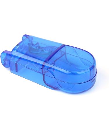 Portable Travel Pill Cutter - Small Pill Splitter with Blade Guard for Safety - Stainless Steel Blade for Cutting Pills, Tablets, Vitamins (Blue, 2 PCS) - Buy Online on GoSupps.com