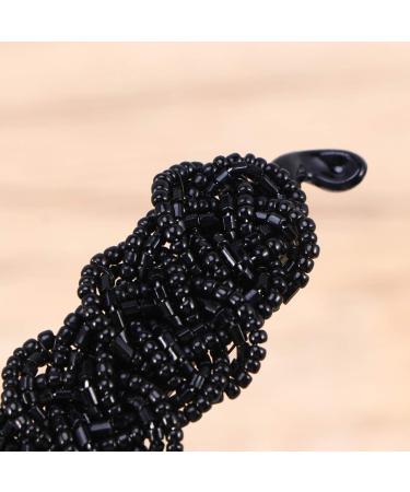 Lurrose Pearl Banana Hair Clip - Black Hairpin Ponytail Holder for Effortless Hair Styling | International Shipping Available - Buy Online on GoSupps.com