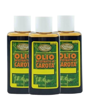 Body and Hair tanning oil with carrot extract 100 ml 3 pieces 3 pieces