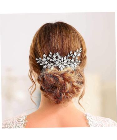 Mikinona Crystal Inlaid Hair Comb Bride Hair Comb Bride Headdress Bridal Hair Decor Wedding Hair Comb Wedding Headdress Wedding Headpiece for Bride Crystal Hair Comb Bridal Headpieces - Buy Online on GoSupps.com