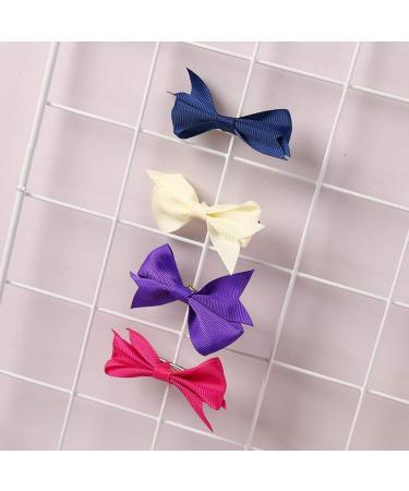 20-Piece Girls' Hair Clip Set - Soft Satin Ribbon and Metal Construction - Assorted Colors - Buy Online on GoSupps.com