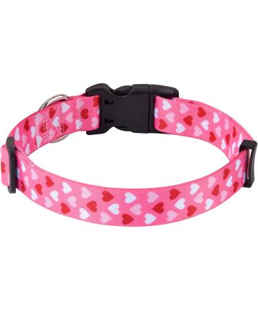 Mihqy Valentine's Day Dog Collar - Adjustable Heart Design for Small Medium & Large Dogs | XS Size (20-30 cm Neck) - Buy Online on GoSupps.com