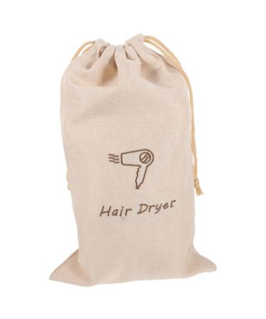 Ciieeo Linen Bags Traveling Bags Blowdryer Travel Bag for Shoes Linen Hair Dryer Bag Burlap Bag Drawstring Storage Box