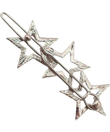 Topkids Accessories Card of 1 Decorative Geometric & Other Patterns Metal Hair slides Hair Grip Clip Simple & Cute Unisex Hair Accessories (Star Crystal Hair Slide) - Buy Online on GoSupps.com