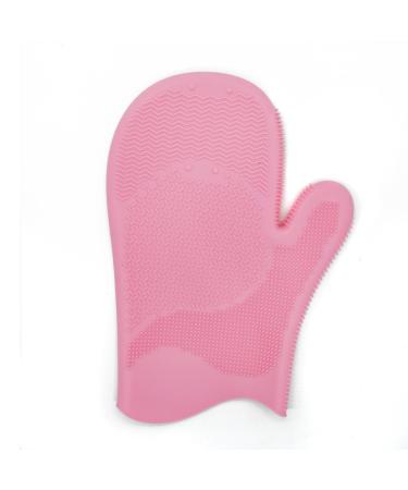 Buy Makeup Brush Cleaner Silicone Glove - Essential Scrubber for Foundation Brushes | Pink Cleaning Tools - Buy Online on GoSupps.com