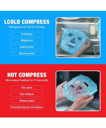 Xeerun Cooling Eye Mask - 4 Piece Gel Masks for Dark Circles & Swollen Eyes | Reusable Ice Masks for Instant Relief - Buy Online on GoSupps.com